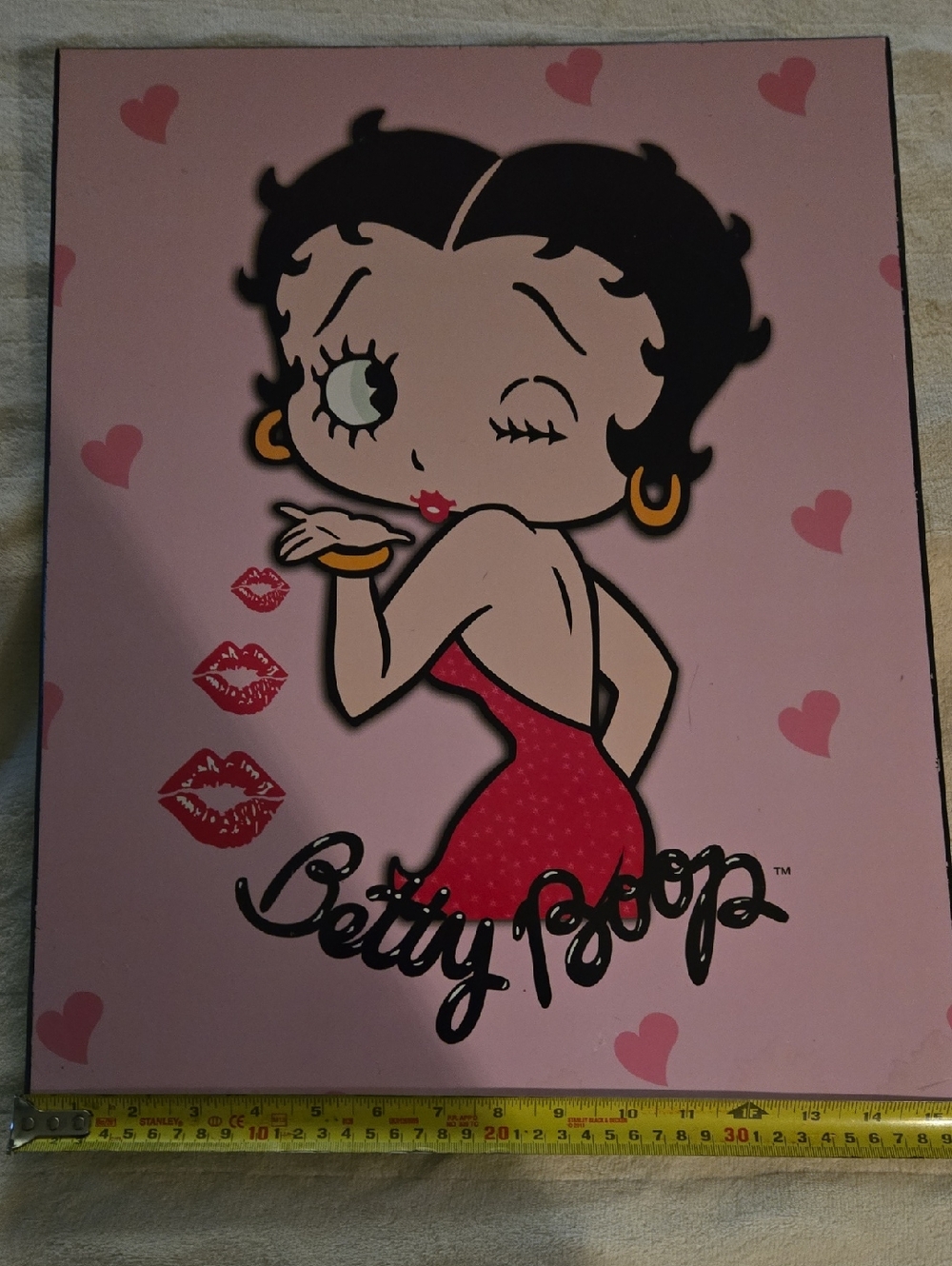 Betty Boop Wooden Wall Print